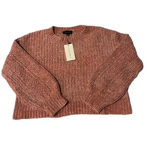 NWT Mauve Chenille Crew Neck Sweater